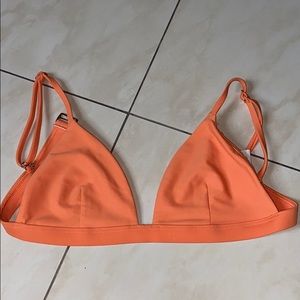 hollister neon orange bikini top